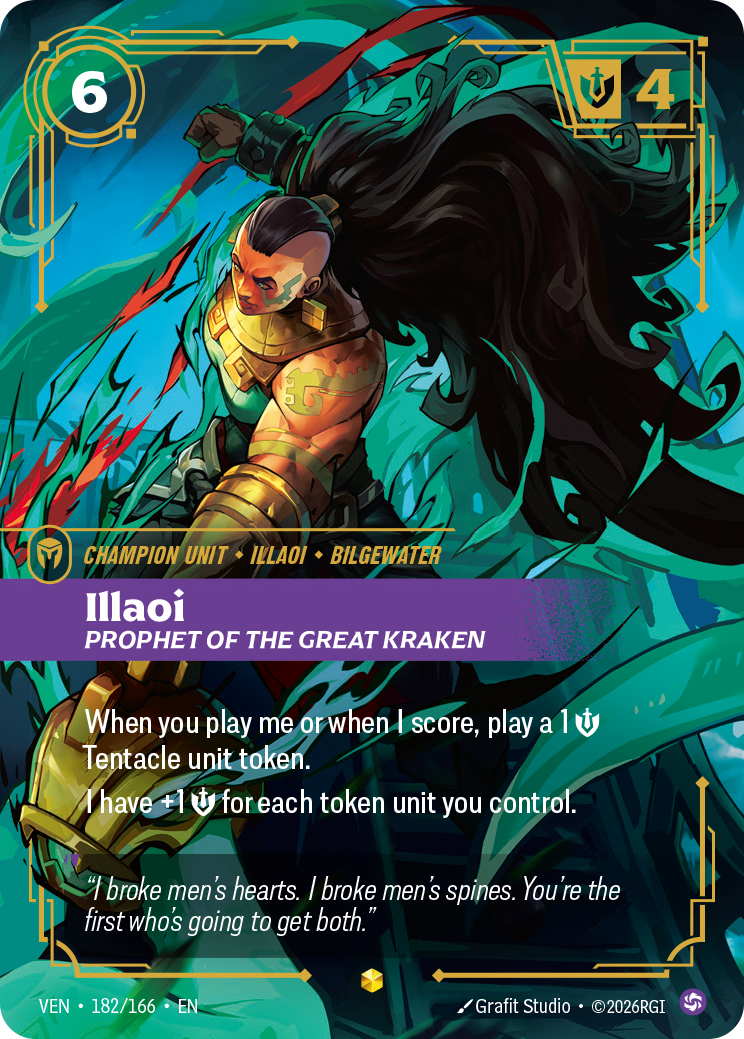 Illaoi, Prophet of the Great Kraken (Overnumbered) [VEN-182/166]