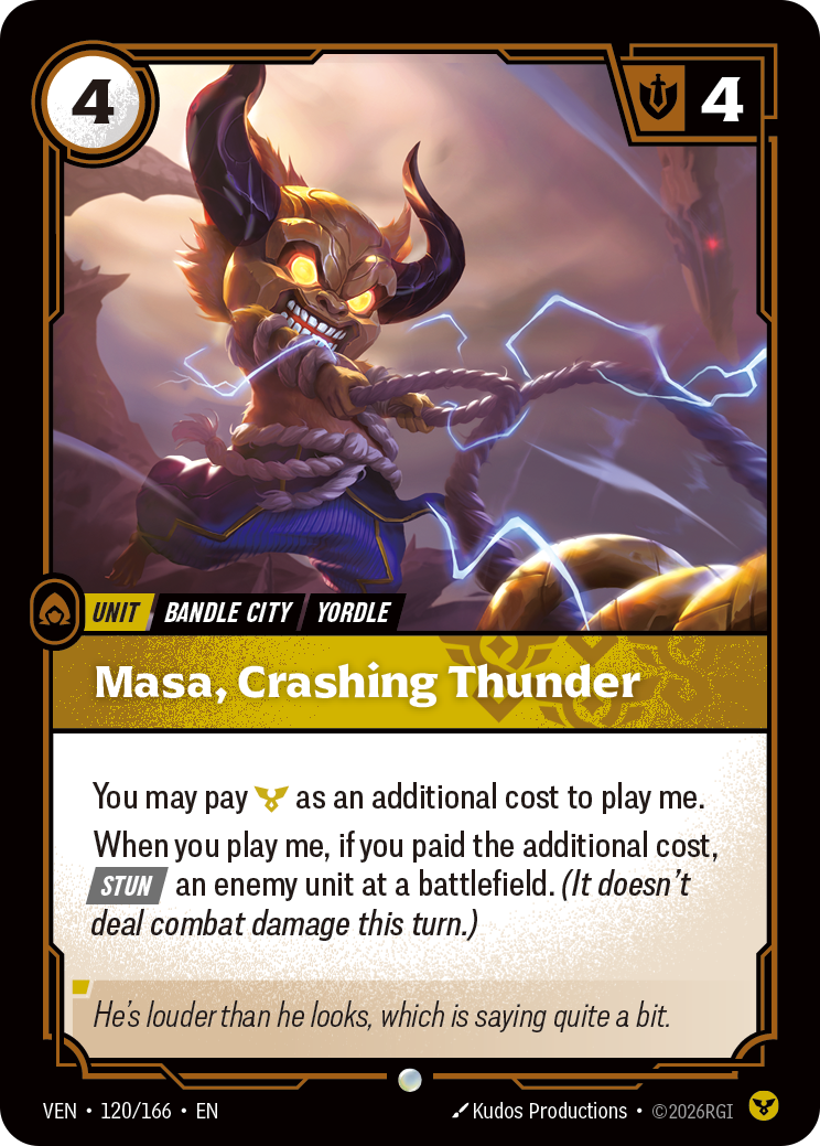 Masa, Crashing Thunder [VEN-120/166]