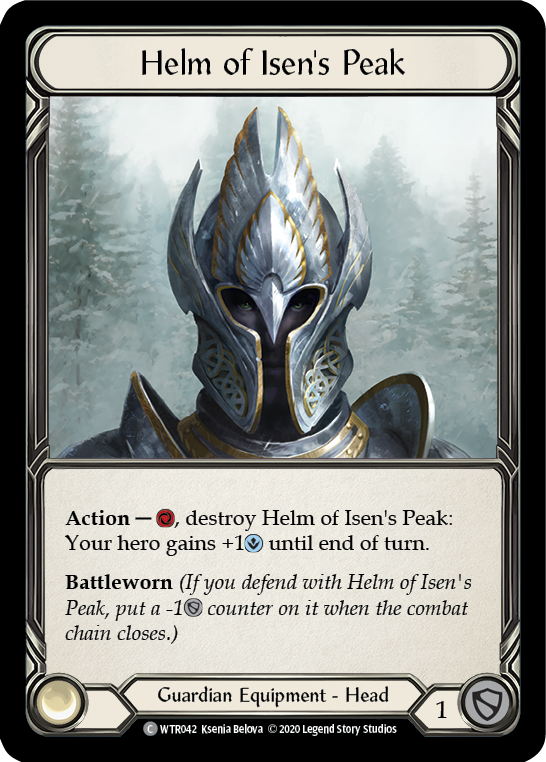 Helm of Isen's Peak [U-WTR042] (Welcome to Rathe Unlimited)  Unlimited Rainbow Foil