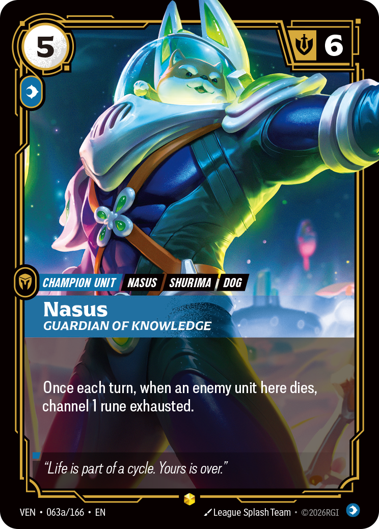 [Chinese] Nasus, Guardian of Knowledge (Alternate Art) [VEN-063A/166]