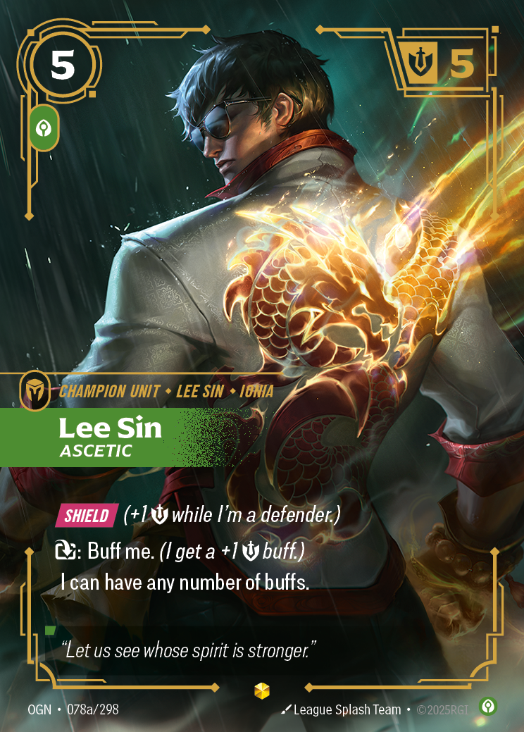 Lee Sin, Ascetic [OGN-078a/298] CN