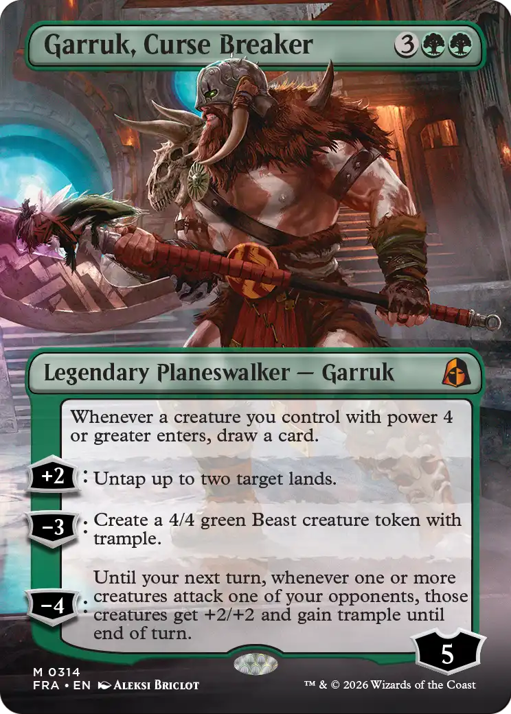 Garruk, Curse Breaker (Borderless) [Reality Fracture]
