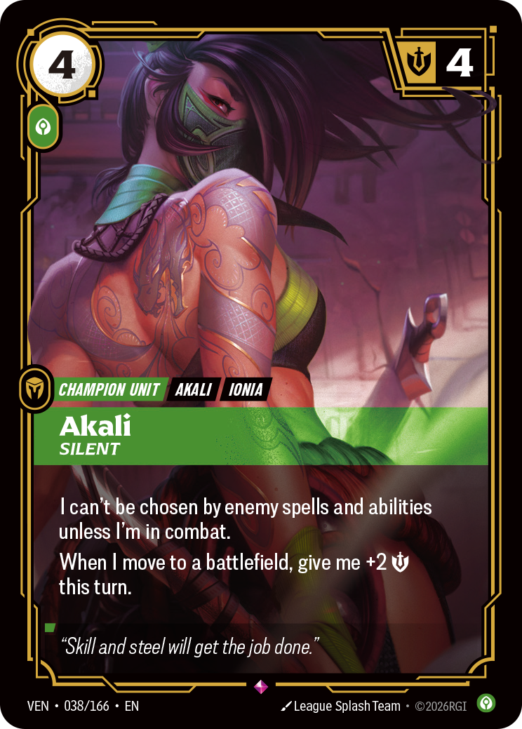 Akali, Silent [VEN-038/166]