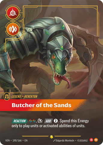 Renekton - Butcher of the Sands (Overnumbered) [VEN-190/166]