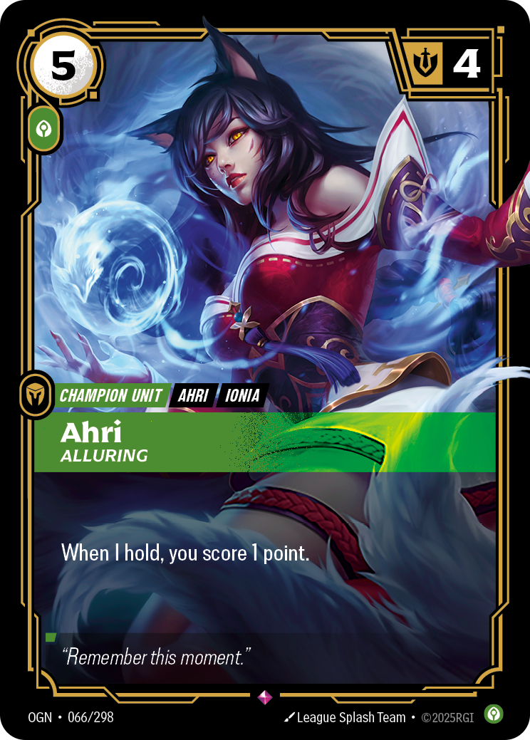 [Chinese] Ahri, Alluring [OGN-066/298]